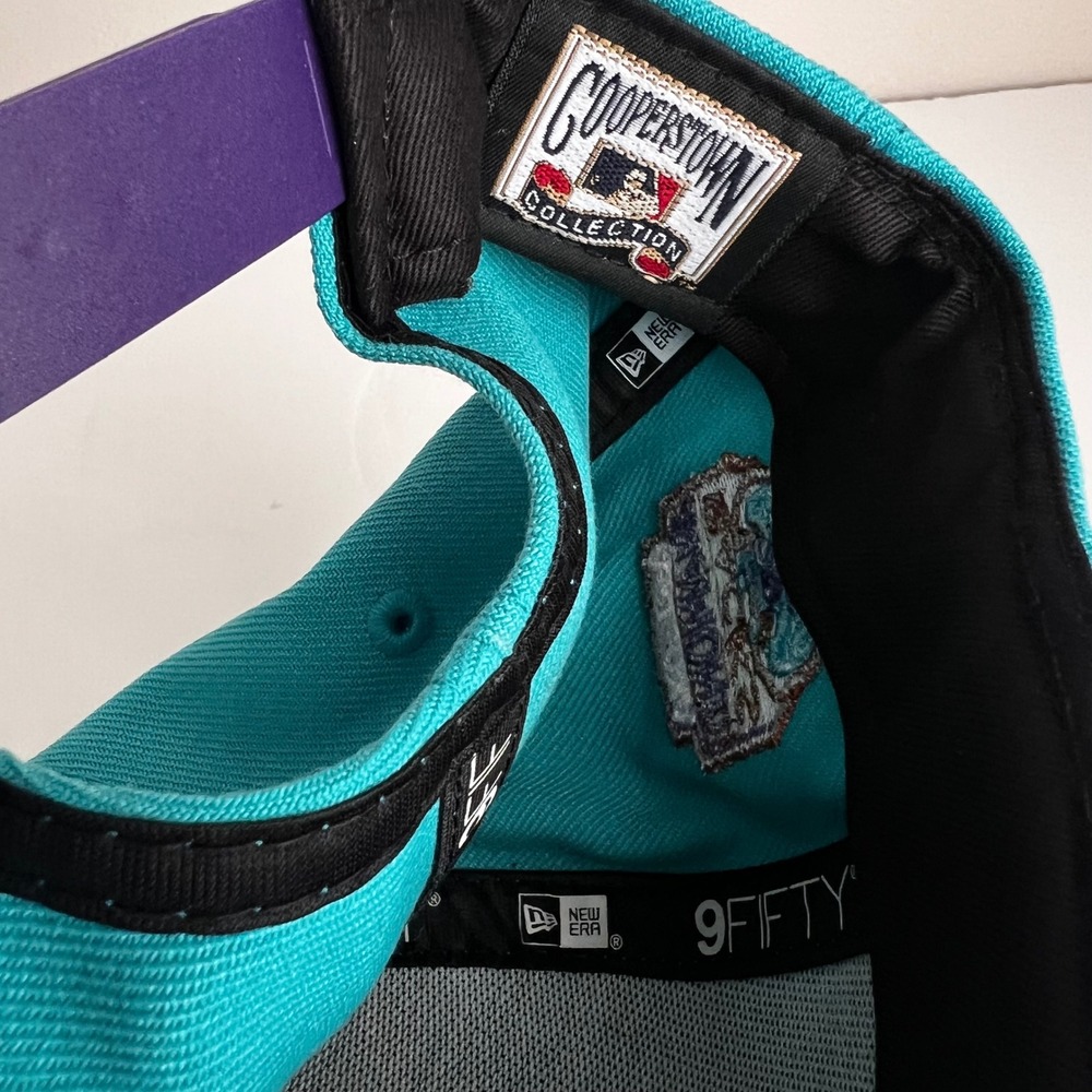 New Era 9FIFTY Arizona Diamondbacks Snapback Hat Teal Purple Cooperstown Mens - Picture 5 of 7